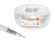 Кабель коаксиальный RG 6 CCS (100м) для внутр. прокладки белый народный