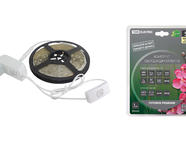 Комплект светодиодной ленты SMD2835-60 LED/м-12 В-4,8 Вт/м-IP20-3000 К (5 м), 24 Вт TDM