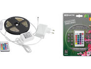Комплект светодиодной ленты SMD5050-30 LED/м-12 В-7,2 Вт/м-IP65-RGB (3 м), 18 Вт, IR-контроллер TDM