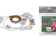 Комплект светодиодной ленты SMD5050-30 LED/м-12 В-7,2 Вт/м-IP65-RGB (1 м), 12 Вт, IR-контроллер TDM
