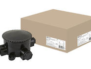 Коробка электромонтажная КЭМ 2-660-3 ОП D95 мм IP65, 3-х рожк. (карболит) TDM