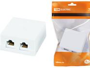 Компьютерная розетка 2xRJ-45 TDM